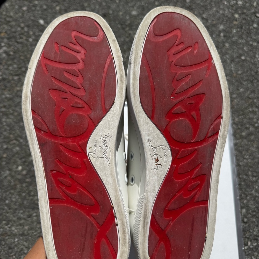 Christian Louboutin White Sneakers with Red Soles